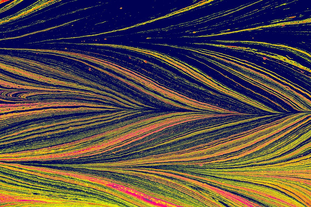 Bold abstract marbled pattern with vibrant colors for modern design.
